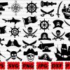 Ultimate Pirate SVG Bundle Cut Files Silhouettes Maps Clipart More