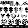 Ultimate Punisher Skull Design Bundle Svg Png Ai Vector Files