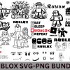 Ultimate Roblox Bundle Robot Gaming SVGPNG for Cricut Birthday Fun