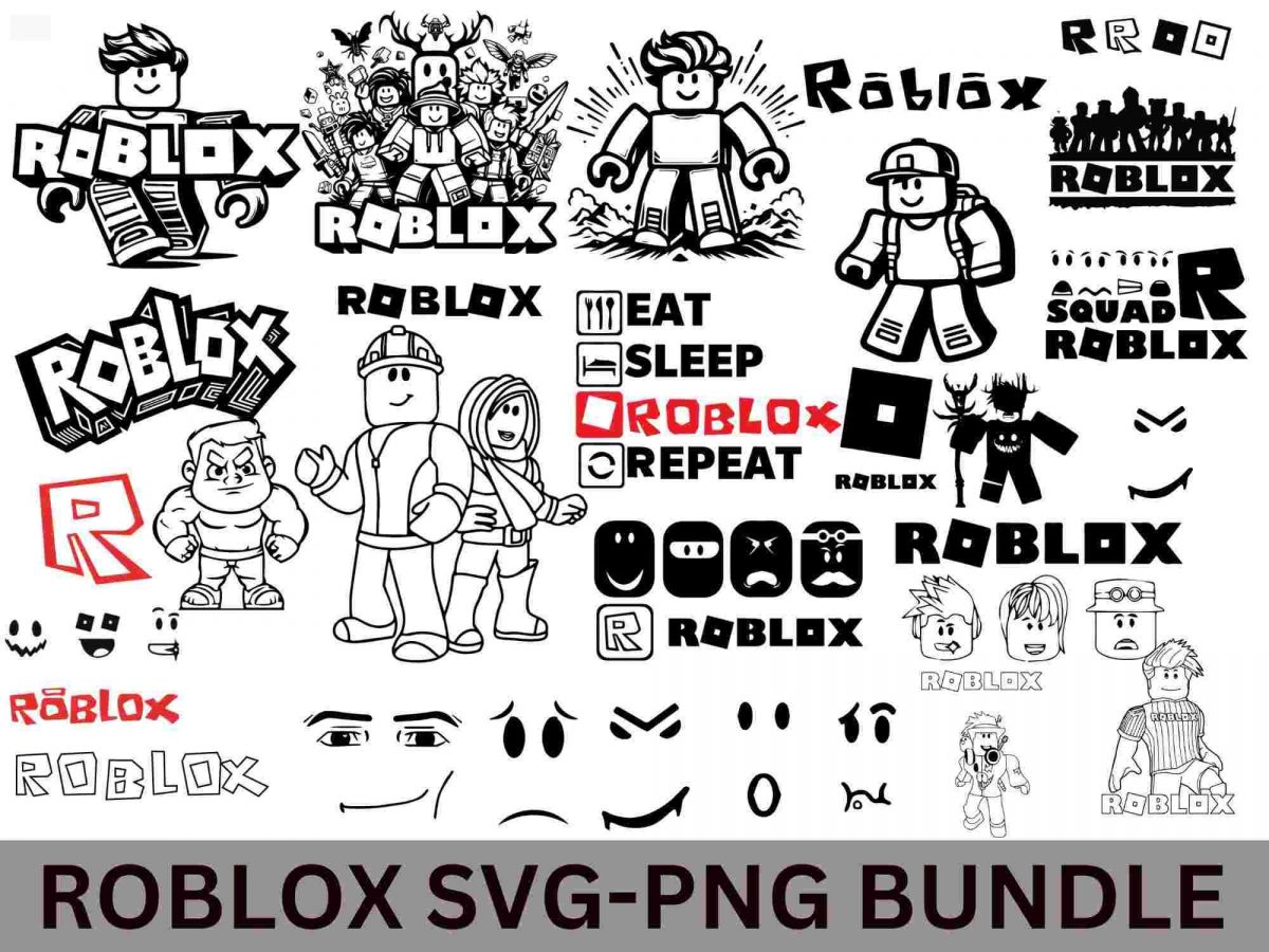 Ultimate Roblox Bundle Robot Gaming SVGPNG for Cricut Birthday Fun