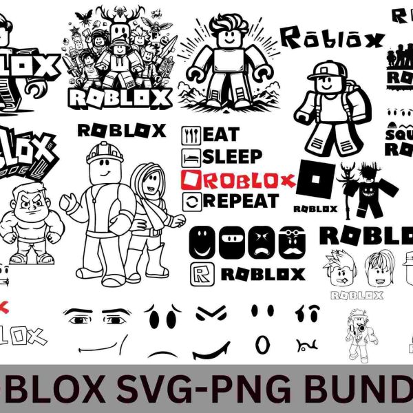 Ultimate Roblox Bundle Robot Gaming SVGPNG for Cricut Birthday Fun