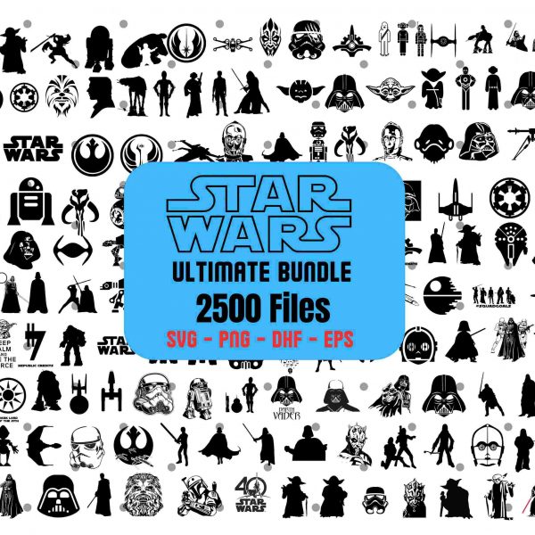 Ultimate Star Wars Bundle 2500 SVG PNG Files Instant Download