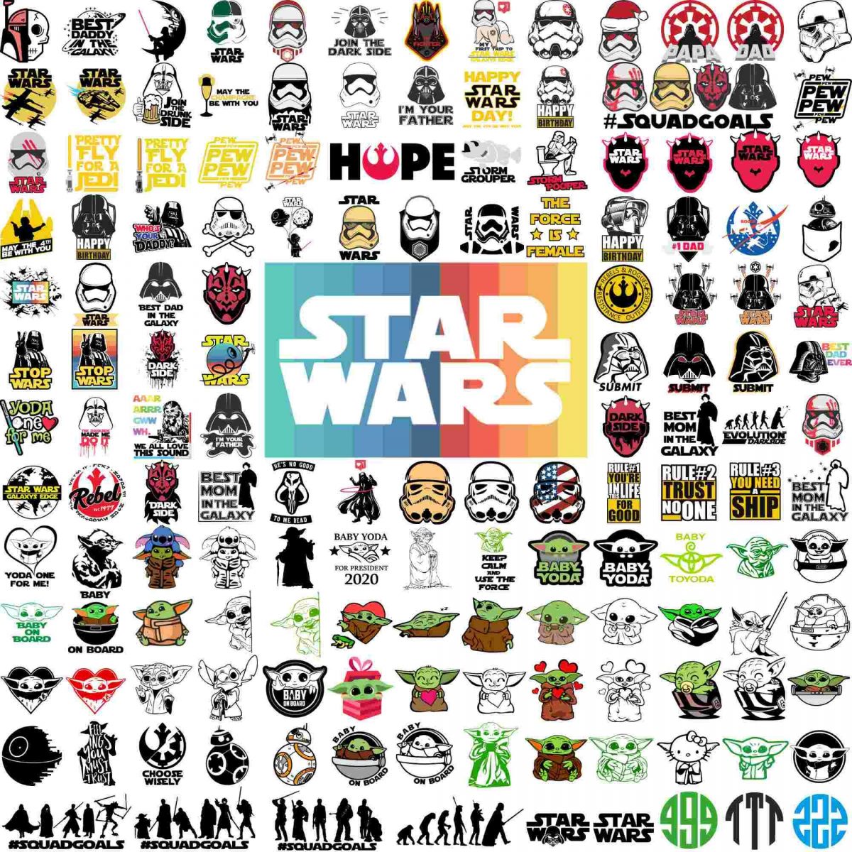 Ultimate Star Wars SVG Bundle 2500 Files for Cricut More