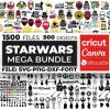 Ultimate Star Wars Svg Png Bundle for Cricut Darth Vader Mandalorian