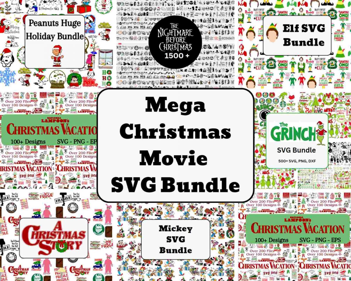 Unbeatable Christmas Movie Collection SVG PNG Christmas Classics