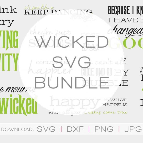 Unleash Magic with Wicked SVG Bundle Broadway Musical SVG Defying