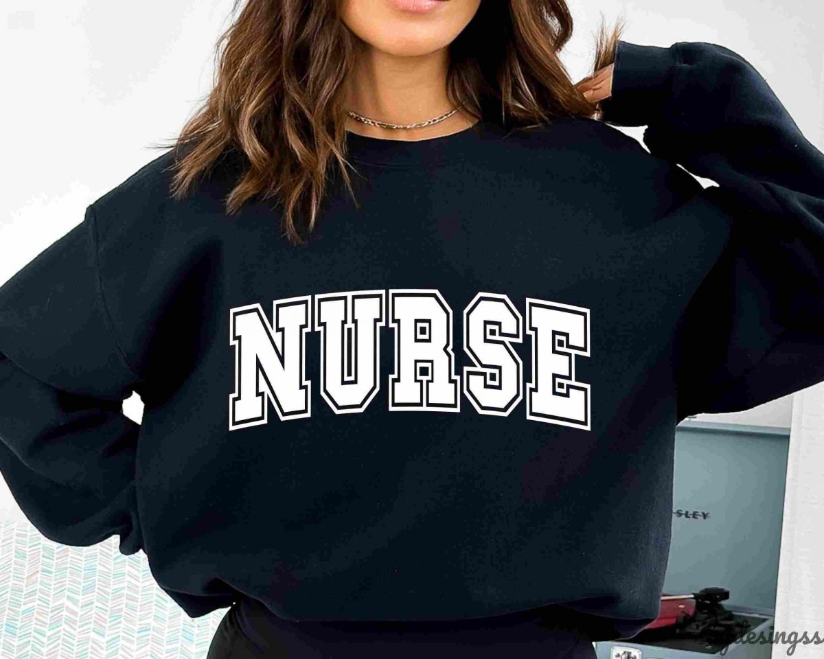 Varsity Nurse SVG PNG Nurse Shirt Sweatshirt Designs Nurse