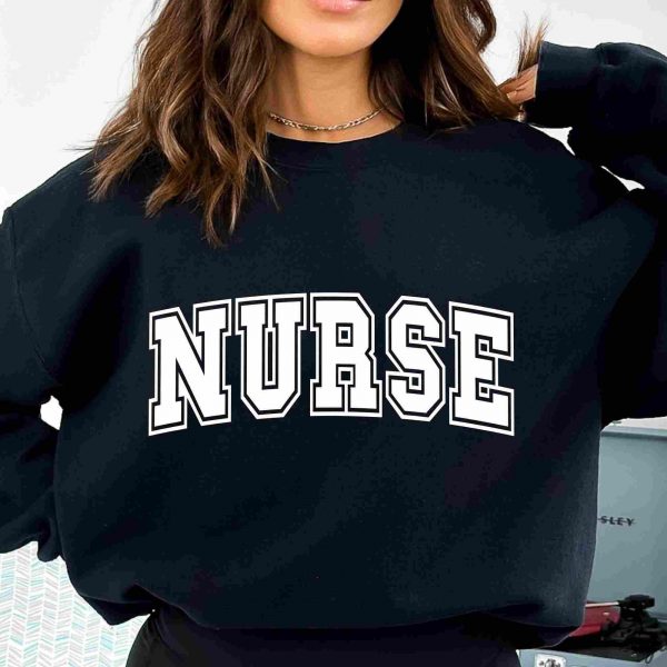 Varsity Nurse SVG PNG Nurse Shirt Sweatshirt Designs Nurse