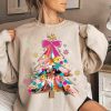 Vibrant Coquette Glitter Christmas Tree Design Girly Christmas Tree