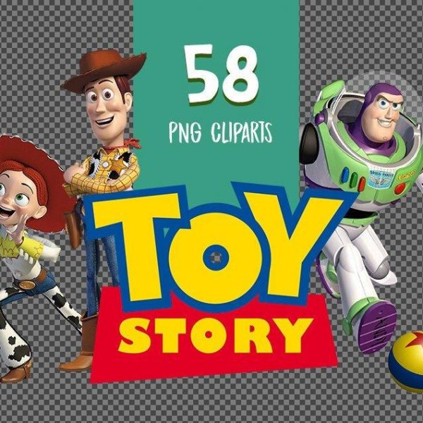 Vibrant Toy Story Characters in PNG Digital Clipart High Resolution