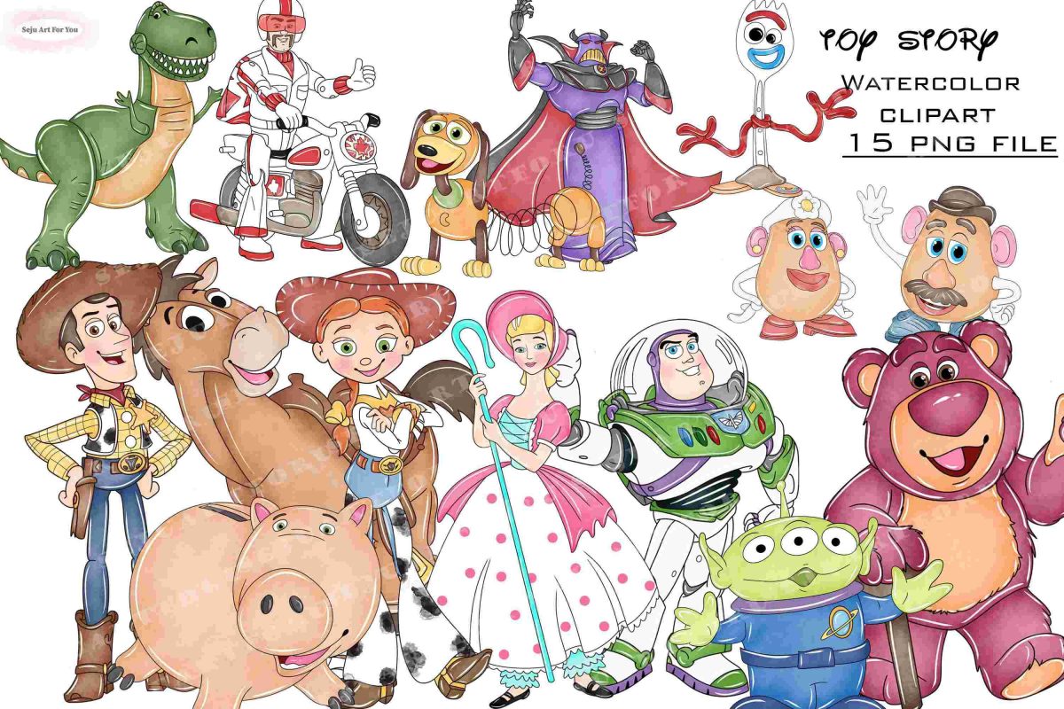 Vibrant Toy Story SVG PNG Clipart Collection