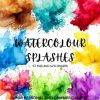 Vibrant Watercolor Splash SVG Clipart Premium Paint Strokes for