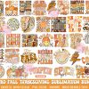 Vintage Autumn Bundle Retro Fall SVG PNG Pumpkin Season Sublimation