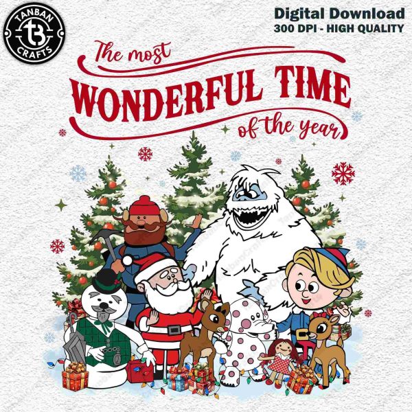 Vintage Christmas Cartoon Characters SVG PNG Collection