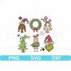 Vintage Christmas Grinch SVG Festive Characters Gifts