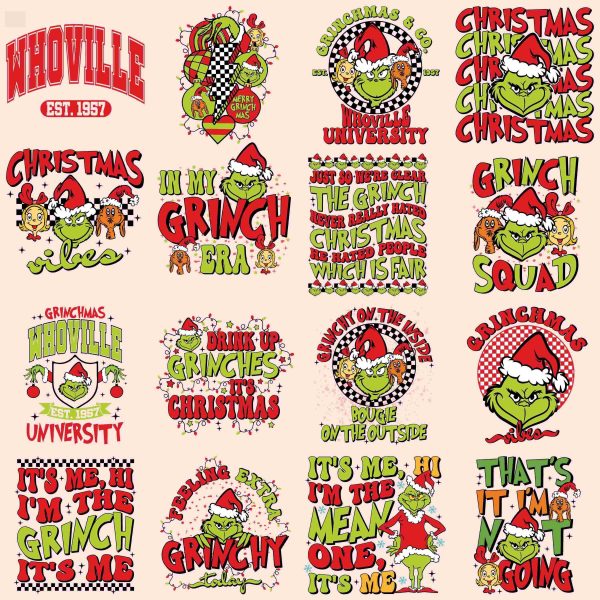 Vintage Christmas PNG Bundle for Festive Apparel Retro Christmas