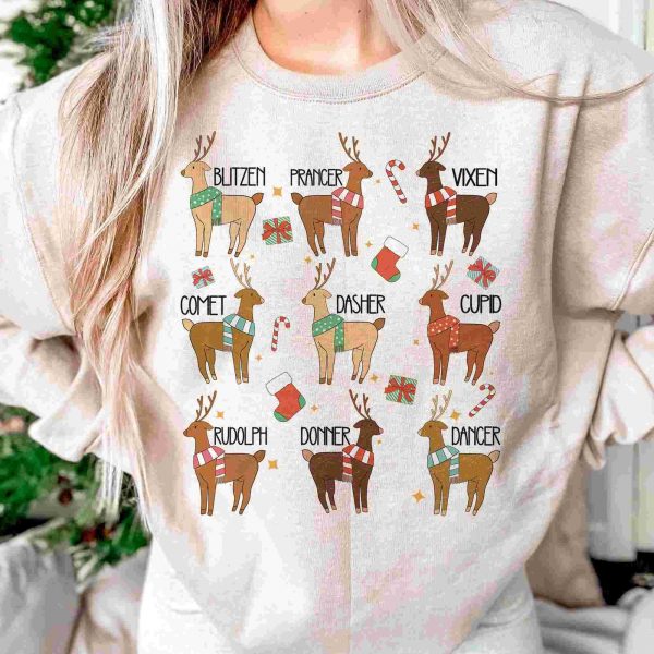 Vintage Christmas PNGs Festive Reindeer Rudolph Groovy Sublimation