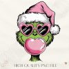 Vintage Christmas Santa Sunglasses SVG Bubble Pink Grichmas