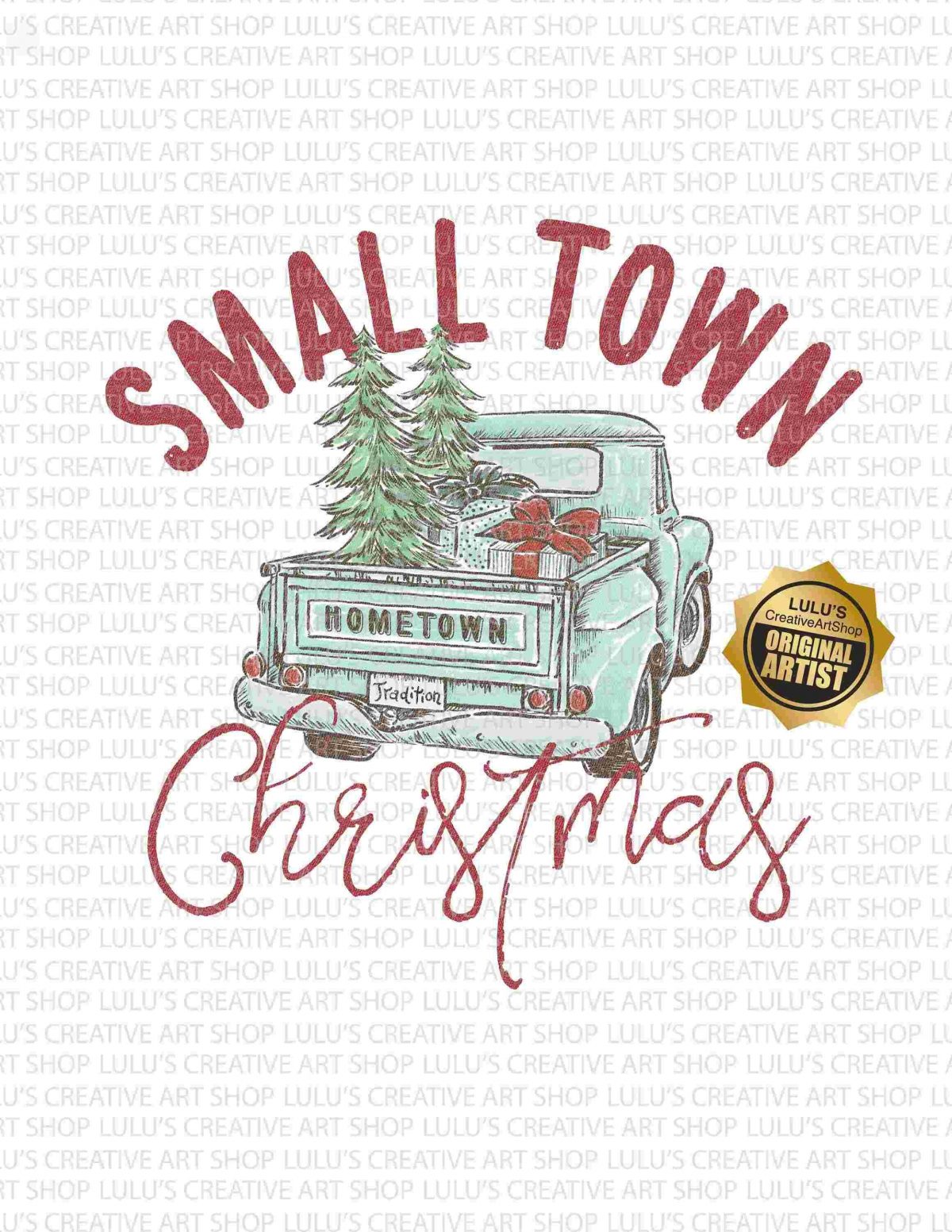 Vintage Christmas Tradition Small Town Christmas with Farm Fresh