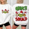 Vintage Grinch Squad SVG PNG Festive Front Back Designs Retro