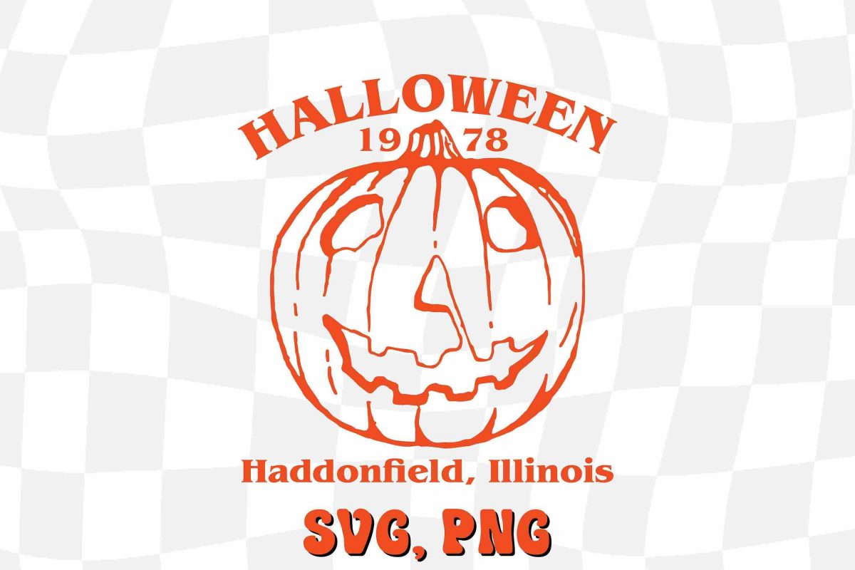 Vintage Halloween 1978 Pumpkin Myers svg Haddonfield Illinois Retro