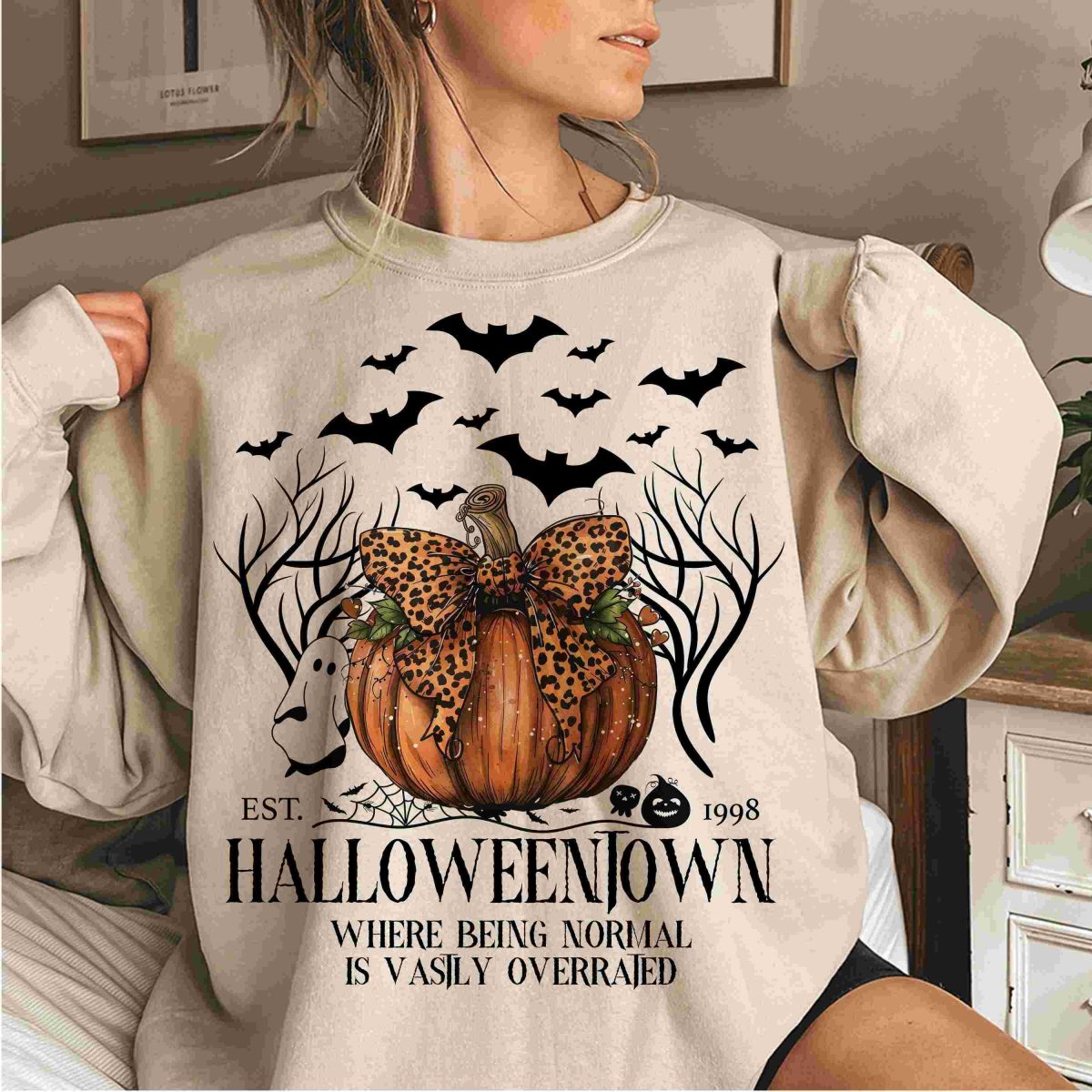 Vintage Halloween 1998 Pumpkin Shirt Sublimation Designs PNG