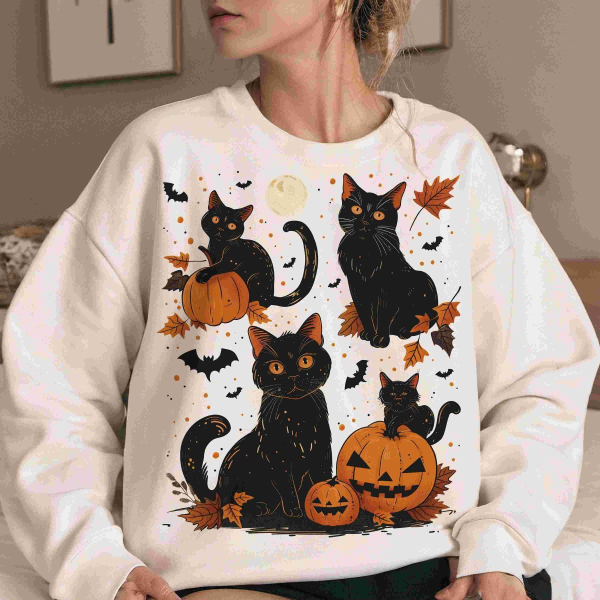 Vintage Halloween Black Cat Pumpkin SVG Collection