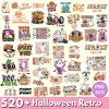 Vintage Halloween Bundle 520 Retro PNGs for Spooky Fall Season