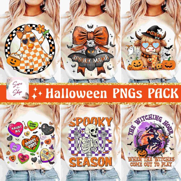 Vintage Halloween Collection SVG Halloween PNG Pumpkin Shirt Designs