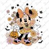 Vintage Halloween Floral SVG PNG Trick Or Treat Cartoon Characters