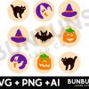 Vintage Halloween Pillsbury Cookie SVG PNG JPG Files