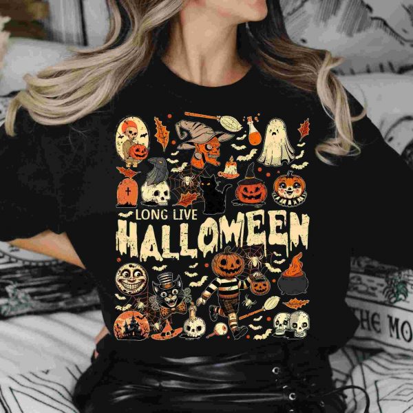 Vintage Halloween Png Collection for Fall Apparel Spooky Season