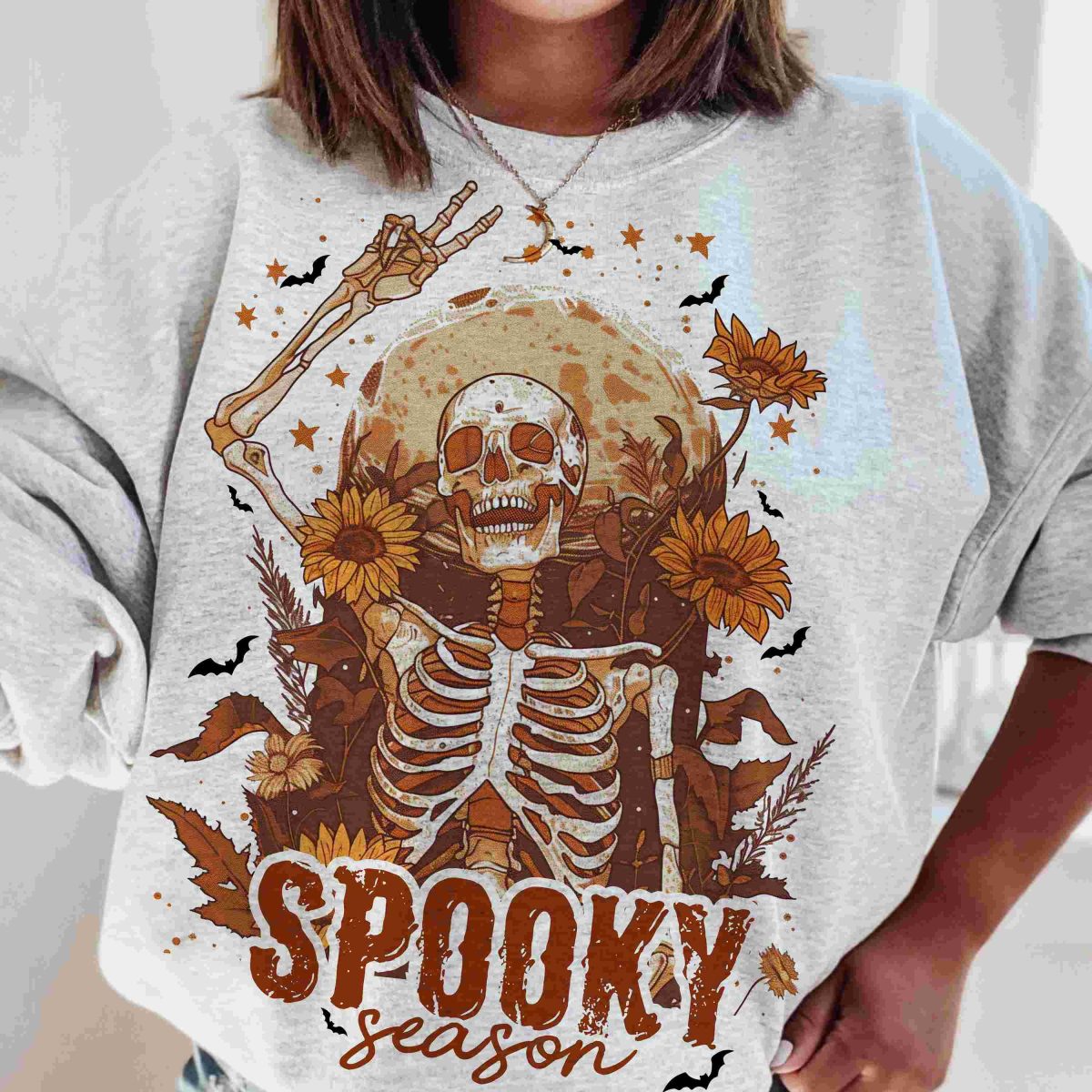 Vintage Halloween svg spooky retro trending skull fall skeleton