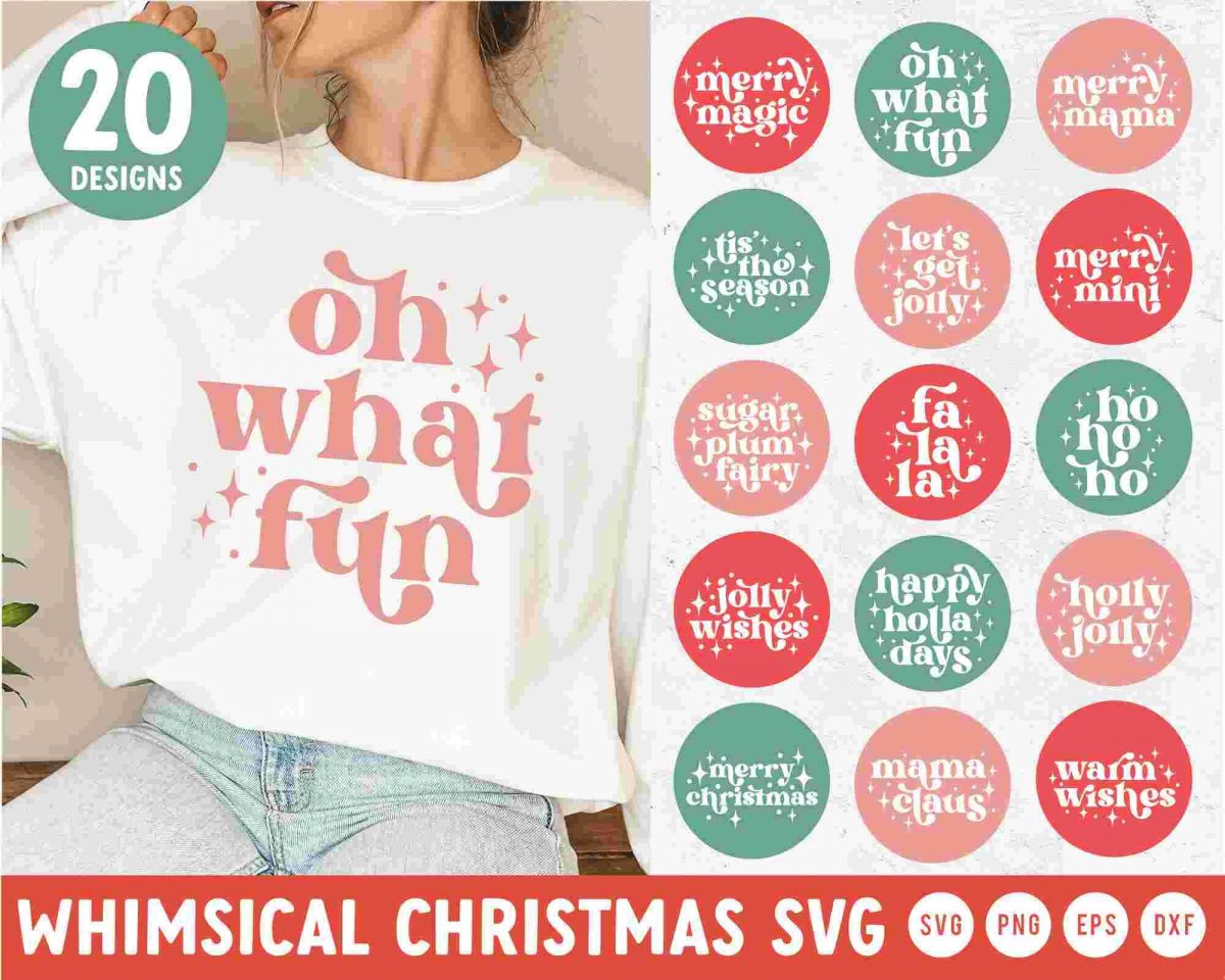 Vintage Holiday SVG Collection for Christmas Sweatshirts Cricut