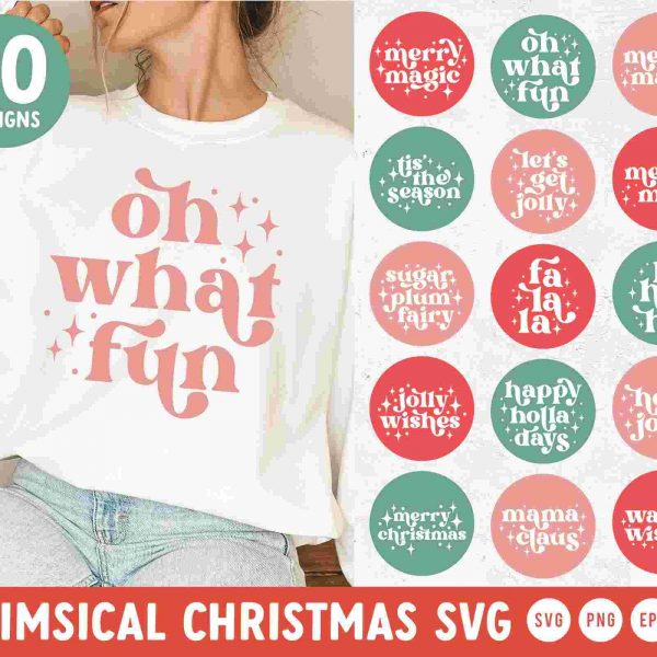 Vintage Holiday SVG Collection for Christmas Sweatshirts Cricut