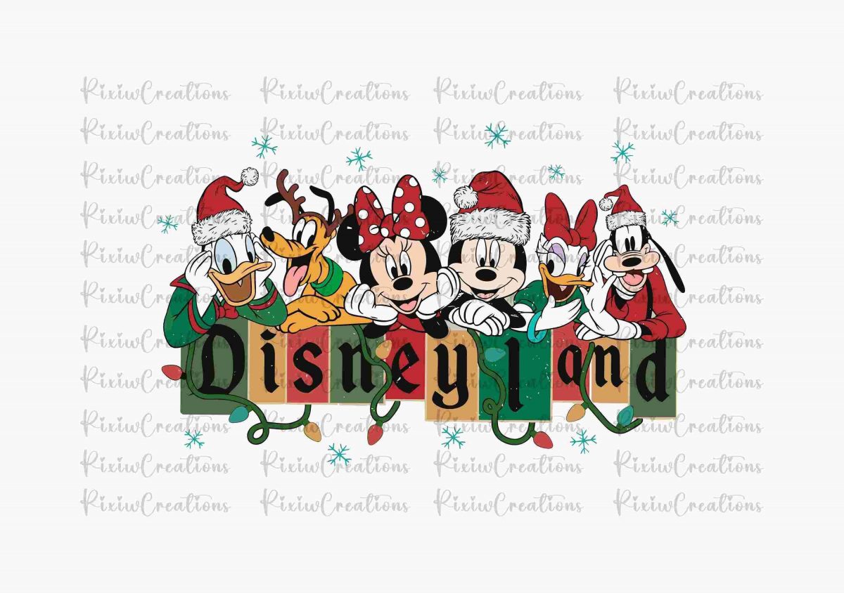 Vintage Mouse Pals SVG Festive Crew PNG Xmas Character Family