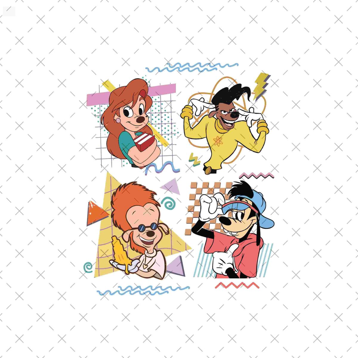 Vintage Mouse Svg Roxanne Goofy Powerline Concert Goofy Movie Max