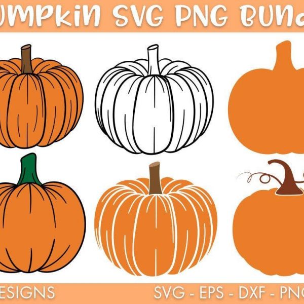 Vintage Pumpkin SVG PNG Sublimation Pack Autumn Graphics Bundle