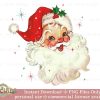 Vintage Santa Christmas PNG Sublimation Design Festive Gift Sparkling