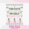 Vintage Santa Ugly Sweater Christmas SVGs for Digital Download