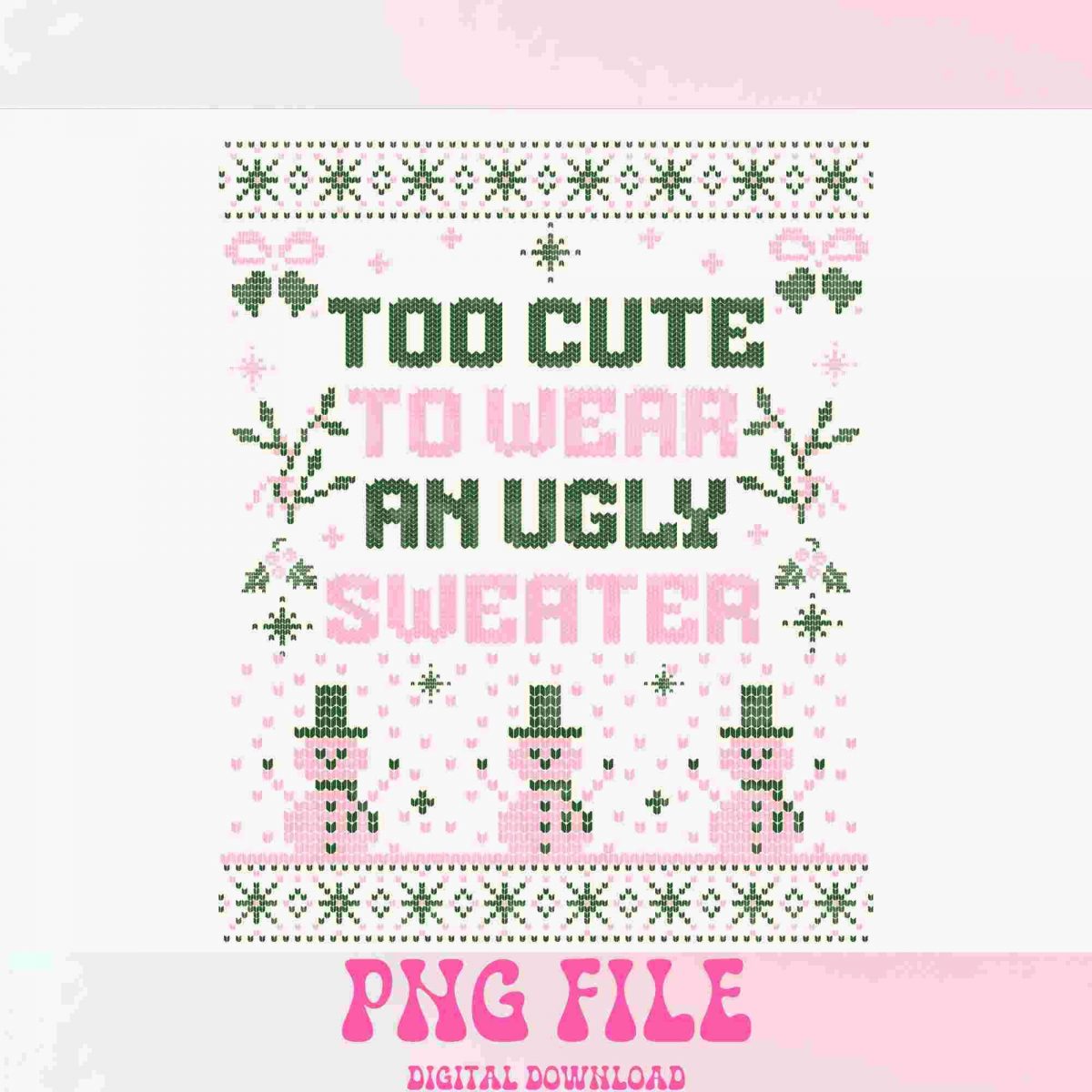 Vintage Santa Ugly Sweater Christmas SVGs for Digital Download