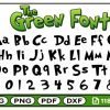 Whimsical Grinch SVG Alphabet Green Cartoon Font OTF TTF Christmas PNG