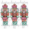 Whimsical Pink Nutcracker SVG Christmas Sublimation Art Download