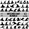 Witchy Hat SVG Bundle for Halloween Witchcraft Gothic Crafting